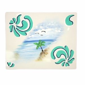 Beautiful Ocean Beach Palm tree painting